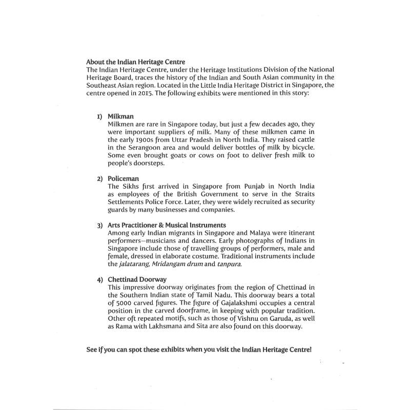 Stacey Goes To The Indian Heritage Centre (NEW EDITION) 9789814807098 | Singapore Chinese Bookstore | Maha Yu Yi Pte Ltd