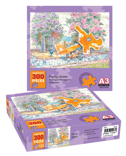 AG JIGSAW PUZZLE A3 300'S (JP3012AG) Playing Ukulele