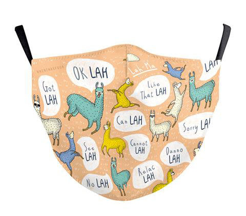 MASK004K KIDS MASKS: Lah-ma Mask for Kids| Singapore Chinese Books