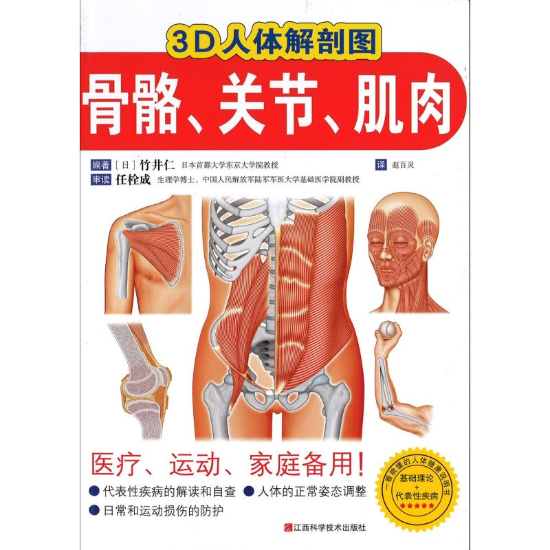 3D人体解剖图：骨骼、关节、肌肉 9787539086491 | Singapore Chinese Bookstore | Maha Yu Yi Pte Ltd