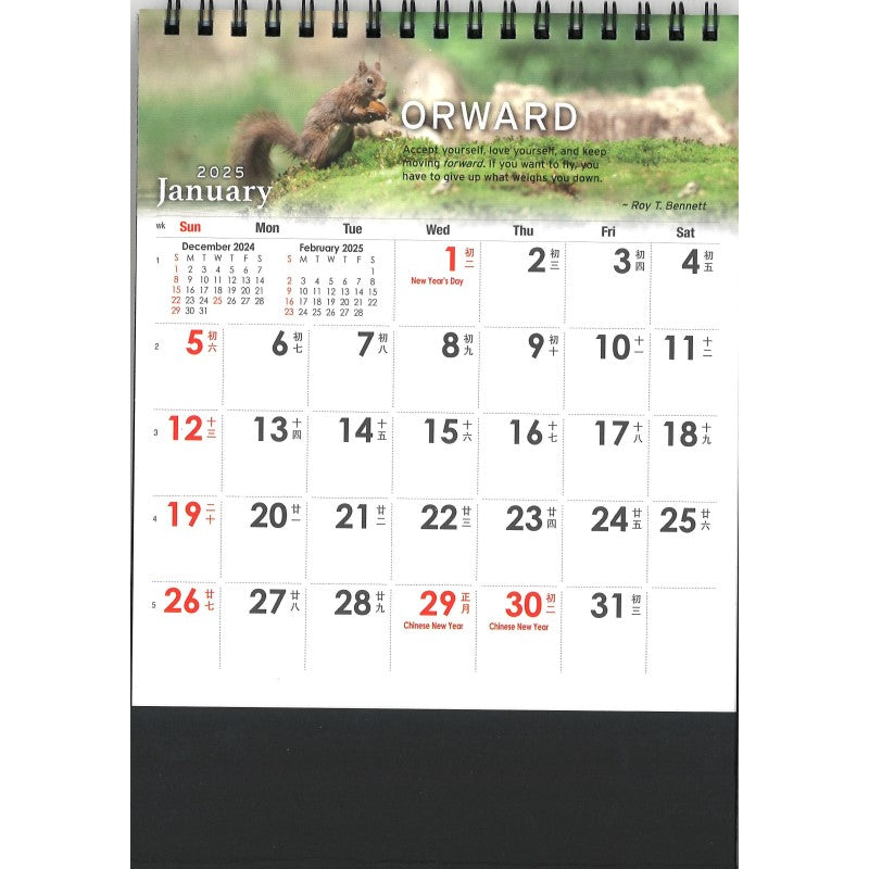 Desk Calendar 6801 - Life Lessons from Nature (7 Sheets)