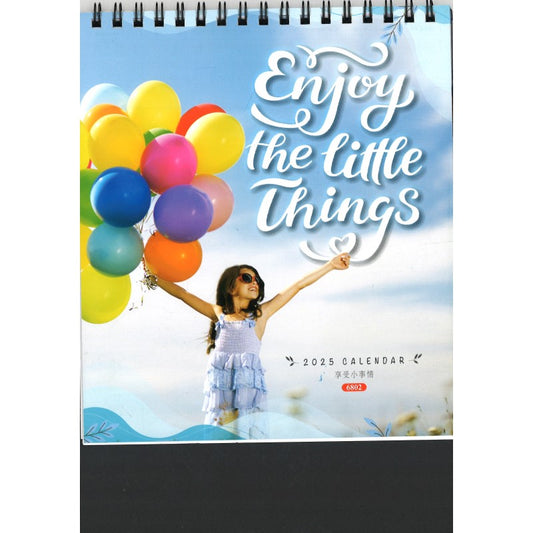 Desk Calendar 6802 - Enjoy the Little Things (7 Sheets)