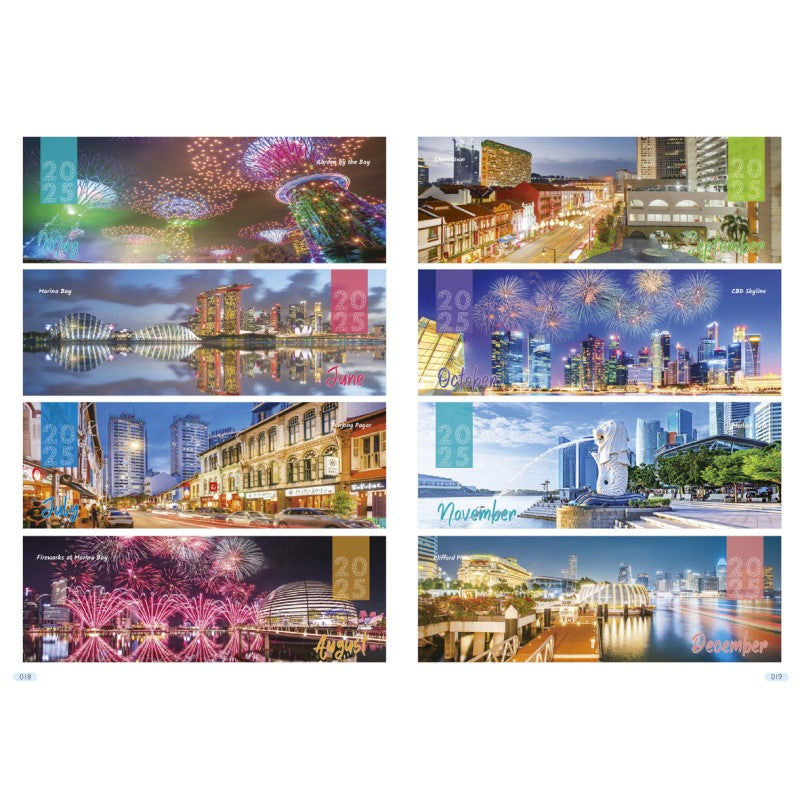 Desk Calendar 7301 - Sparkling Singapore (7 Sheets)