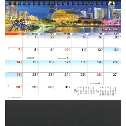 Desk Calendar - Singapore's Timeless Wonders (7 Sheets) CDKS8807 | Singapore Chinese Bookstore | Maha Yu Yi 友谊书斋