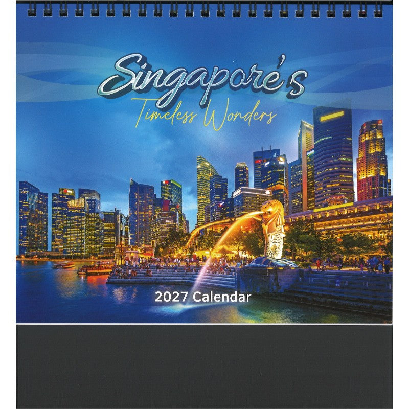 Desk Calendar - Singapore's Timeless Wonders (7 Sheets) CDKS8807 | Singapore Chinese Bookstore | Maha Yu Yi 友谊书斋