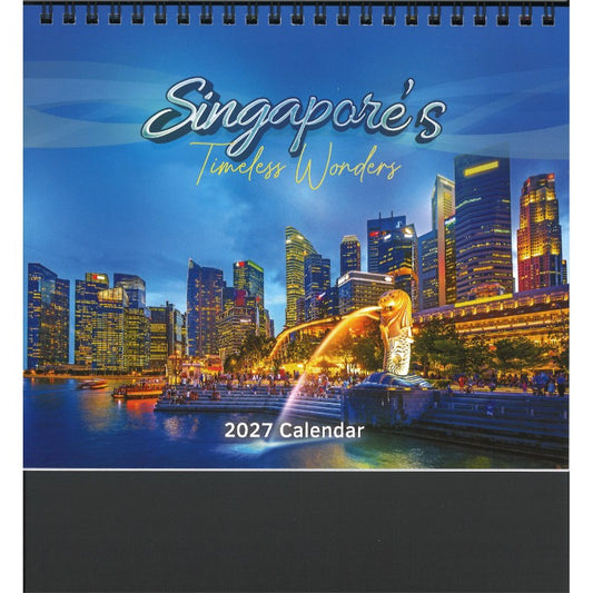 Desk Calendar - Singapore's Timeless Wonders (7 Sheets) CDKS8807 | Singapore Chinese Bookstore | Maha Yu Yi 友谊书斋