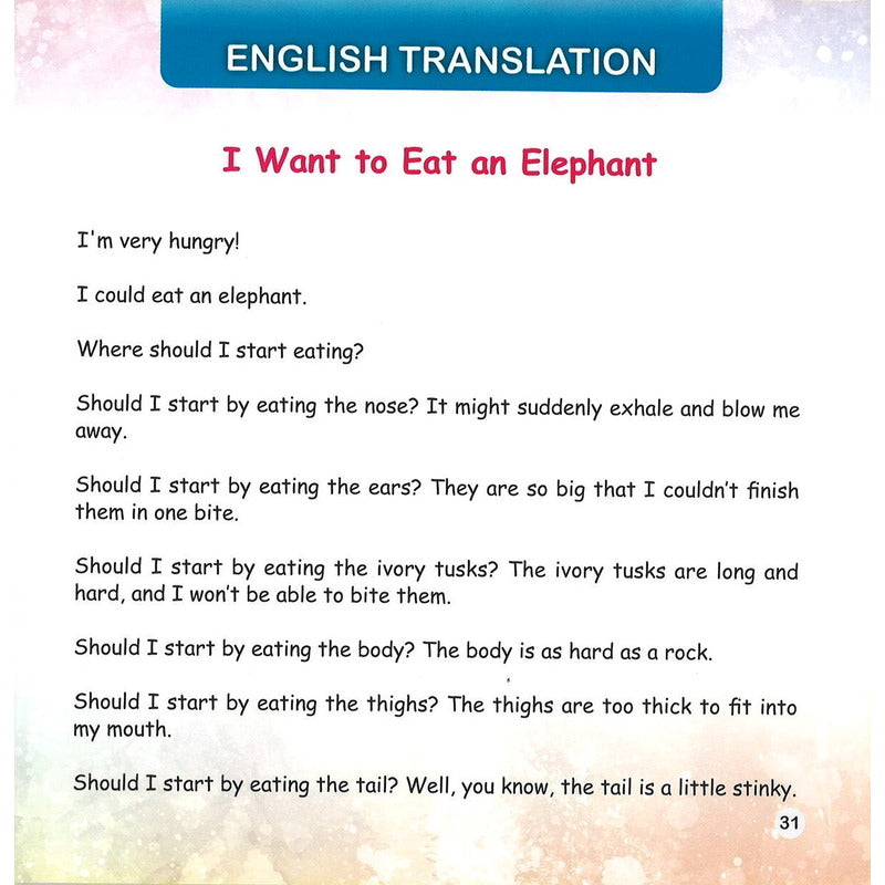 我要吃一头大象（拼音） I Want to Eat An Elephant 9789815132793 | Singapore Chinese Bookstore | Maha Yu Yi Pte Ltd