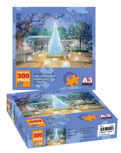 AG JIGSAW PUZZLE A3 300'S (JP3169AG) The Last X'mas & the Brightness Tree